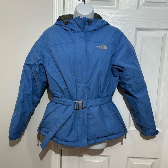 The North Face Puffer Jacket Goose Down Ski Parka Blue size M - Picture 1 of 9